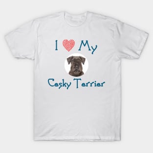 I Love My Cesky Terrier T-Shirt